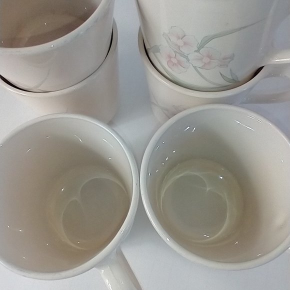 VTG 7 Cups/Saucers Corelle Sets Corning Spring Pond Dinnerware Cups/Saucers Set - Picture 3 of 10